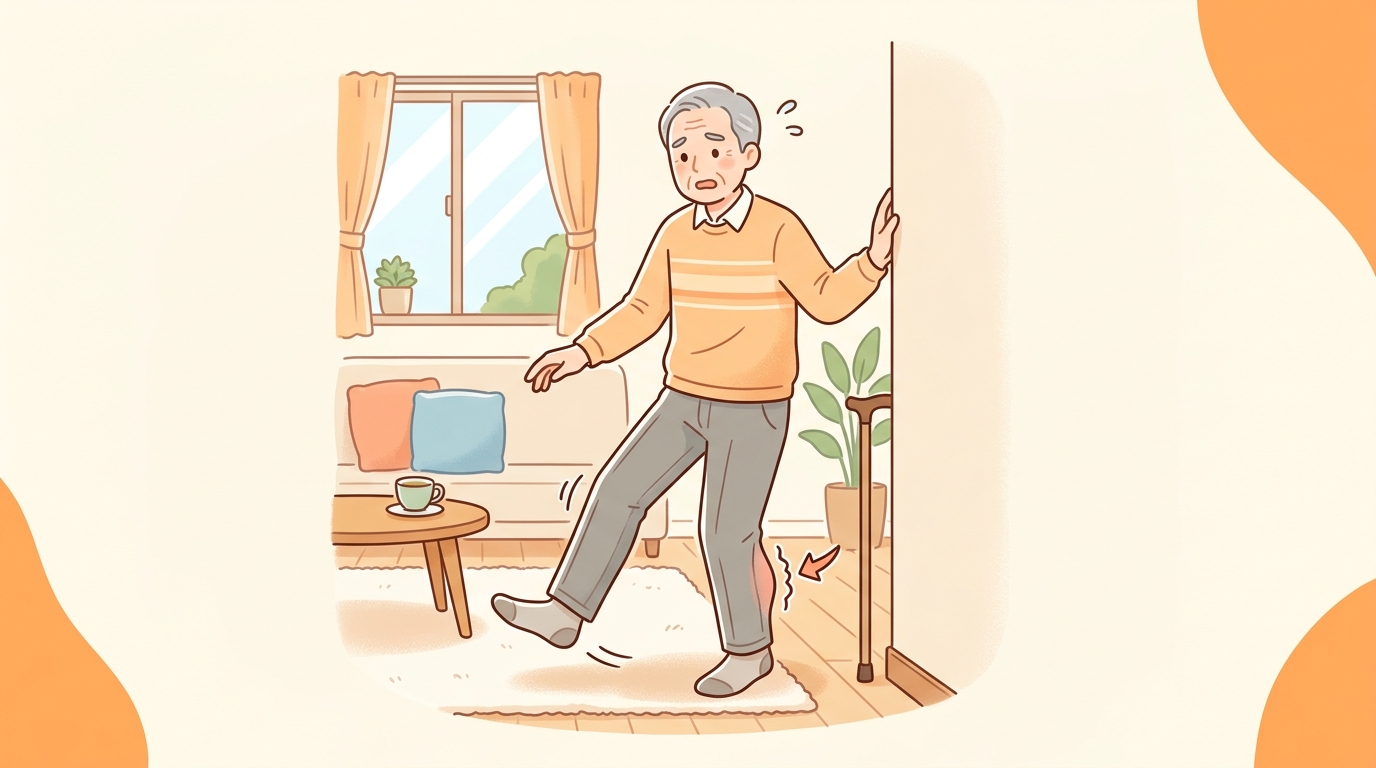 つまずきやすくなった原因の多くは足の筋力低下