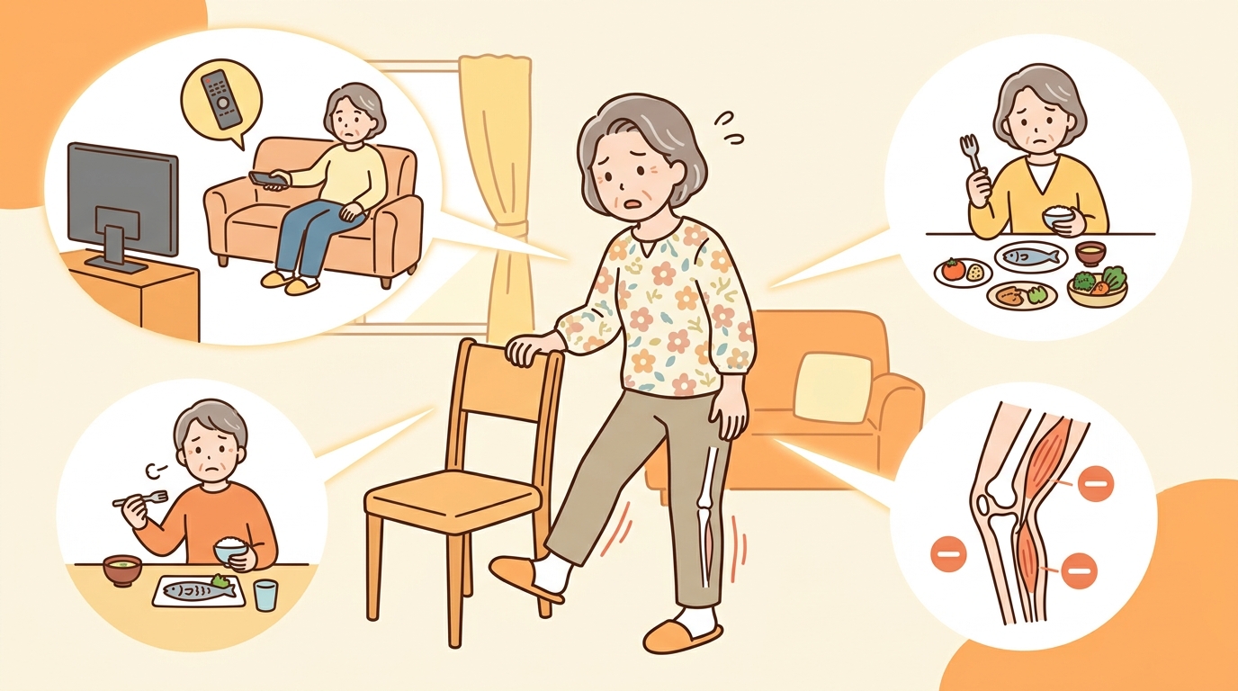高齢者の筋力低下はなぜ起こるのか