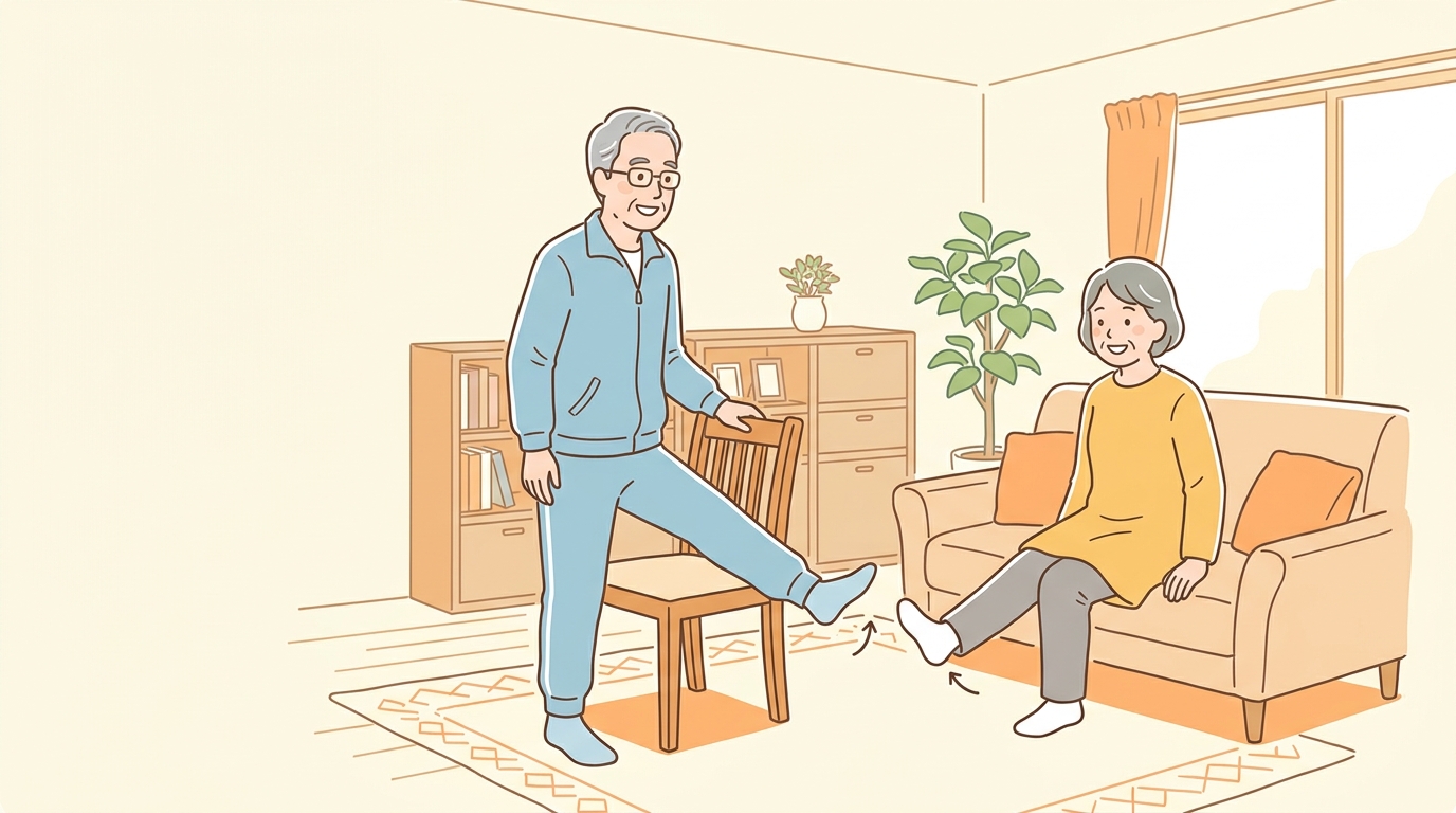 自宅でできる高齢者の筋力低下対策