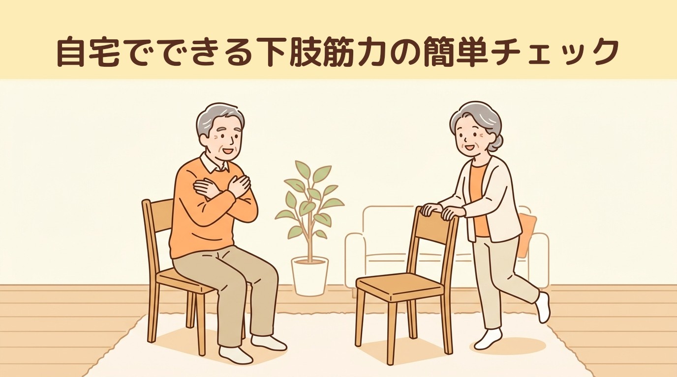 自宅でできる下肢筋力の簡単チェック