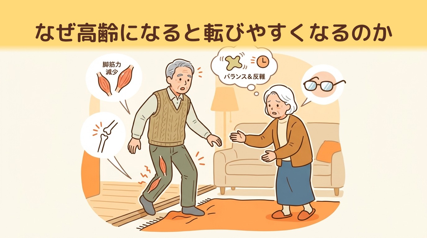 なぜ高齢になると転びやすくなるのか