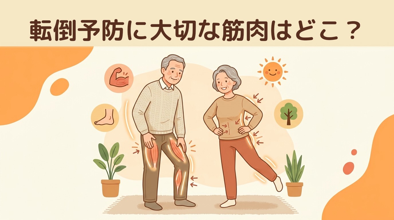 転倒予防に大切な筋肉はどこ?