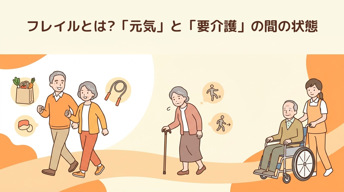 フレイルとは?「元気」と「要介護」の間の状態