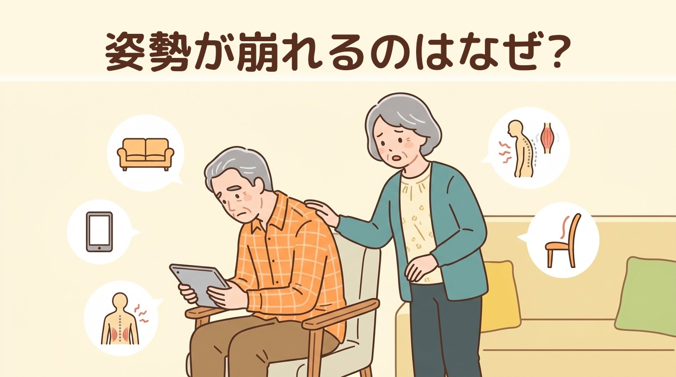 姿勢が崩れるのはなぜ?