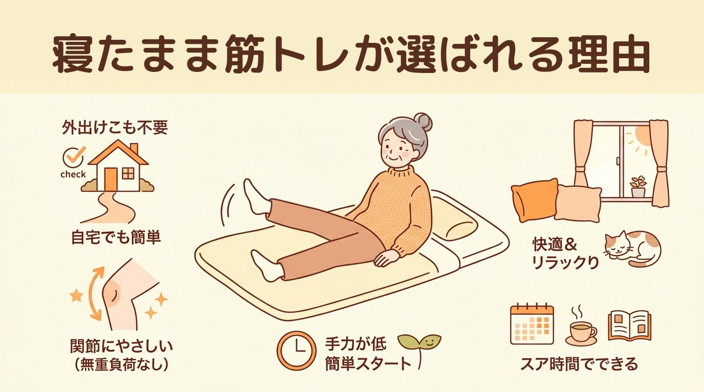 寝たまま筋トレが選ばれる理由
