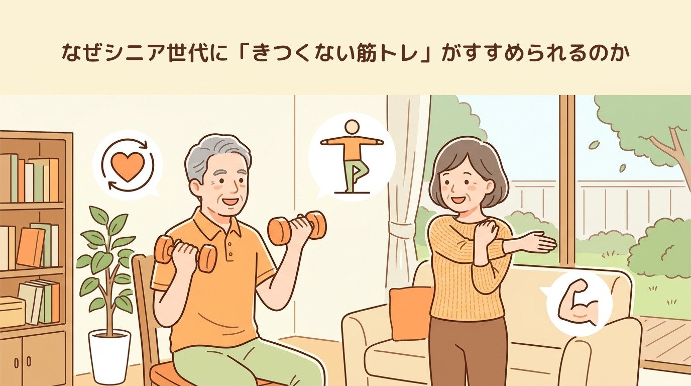 なぜシニア世代に「きつくない筋トレ」がすすめられるのか