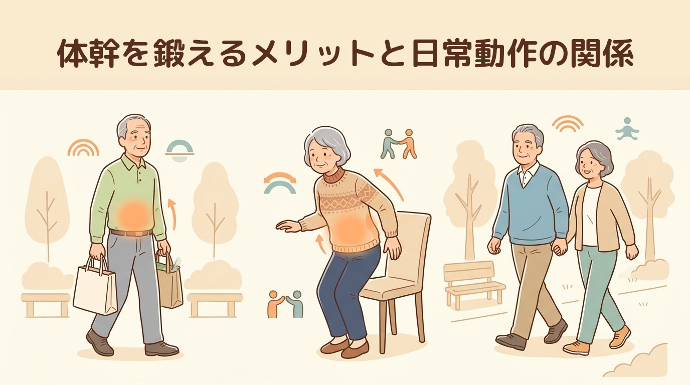 体幹を鍛えるメリットと日常動作の関係