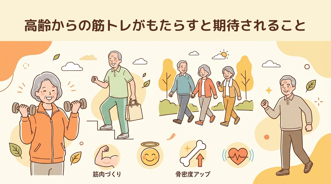 高齢からの筋トレがもたらすと期待されること
