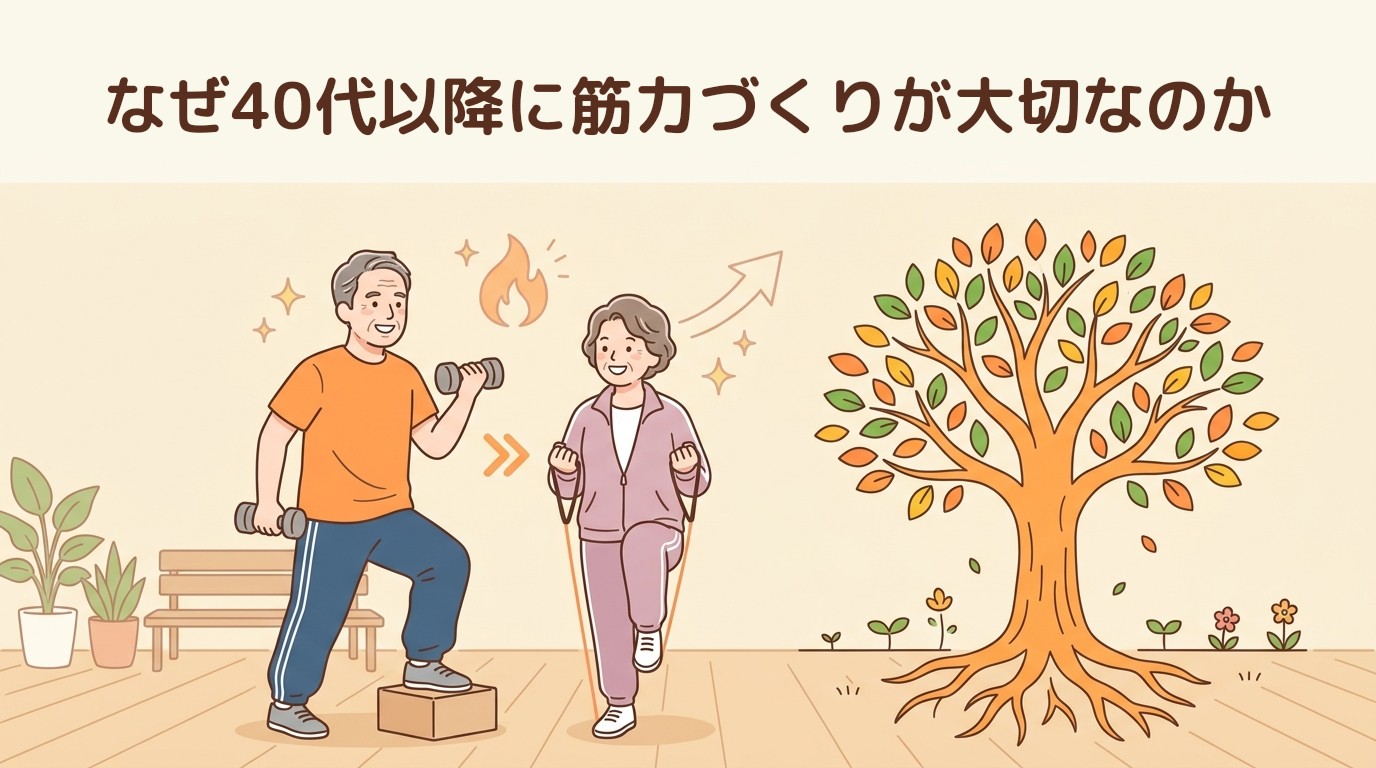 なぜ40代以降に筋力づくりが大切なのか