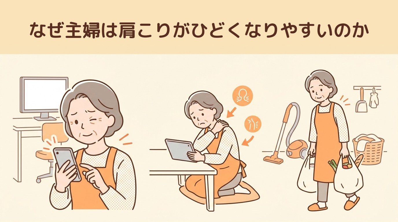 なぜ主婦は肩こりがひどくなりやすいのか