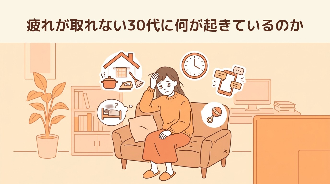 疲れが取れない30代に何が起きているのか