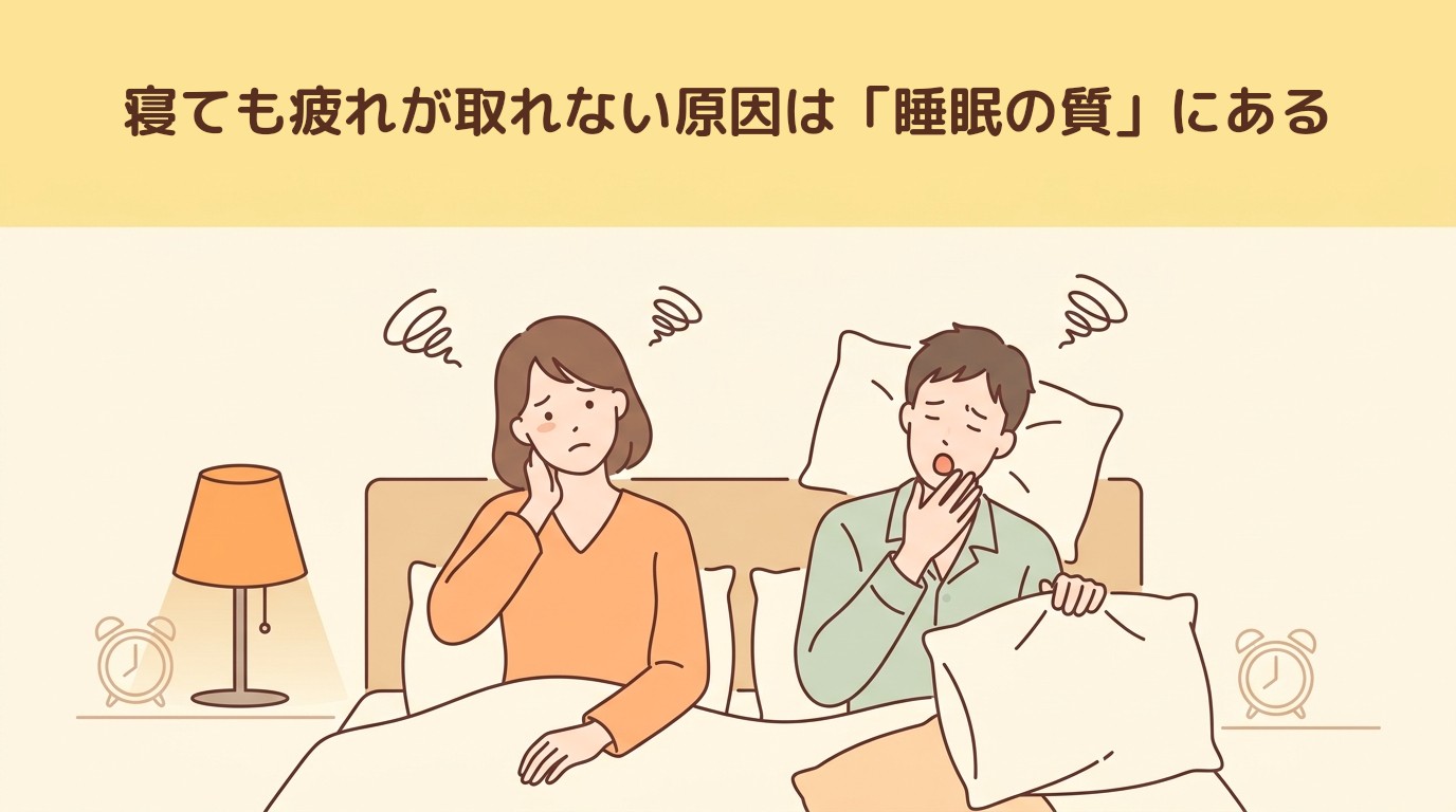 寝ても疲れが取れない原因は「睡眠の質」にある