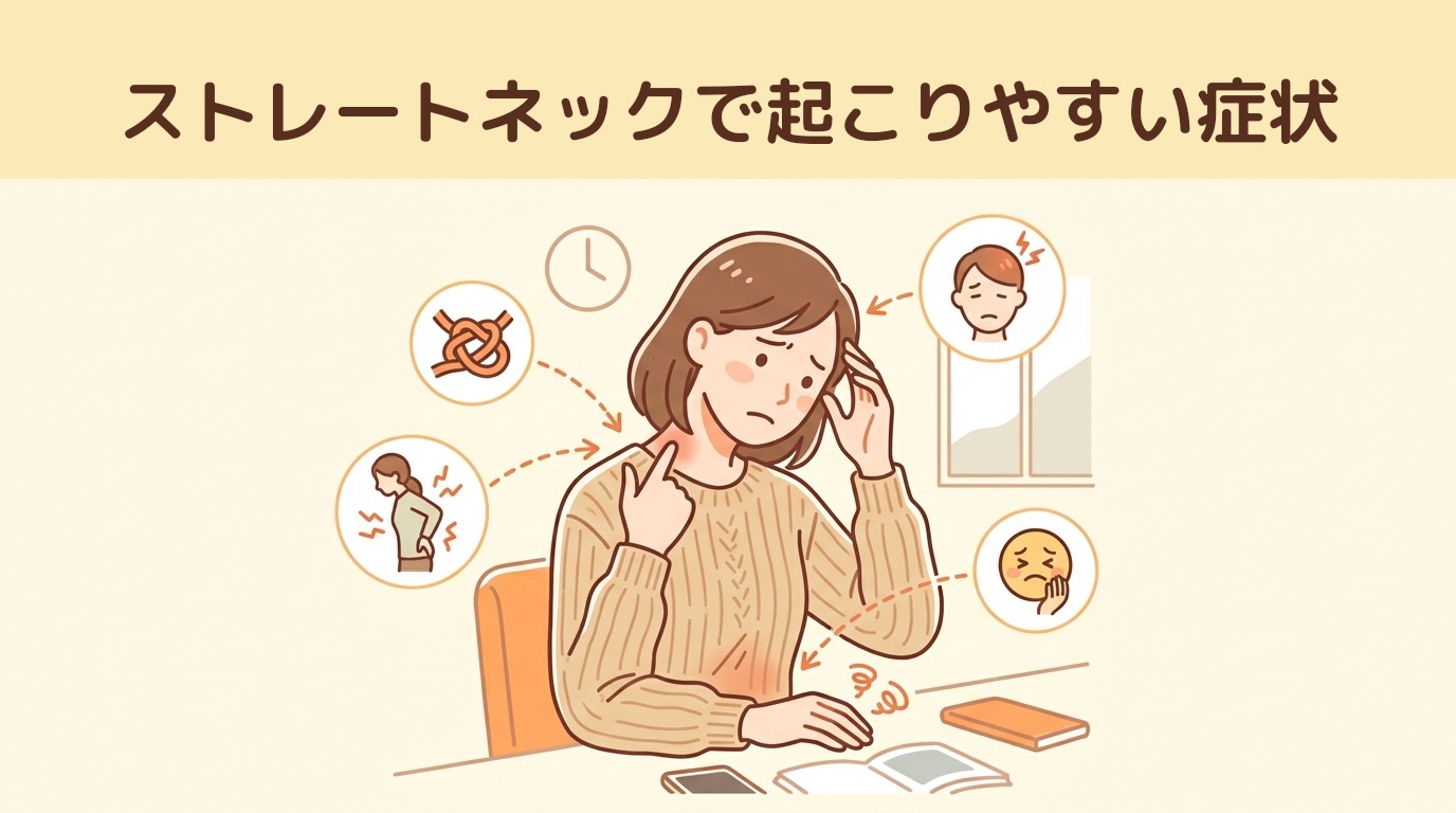 ストレートネックで起こりやすい症状