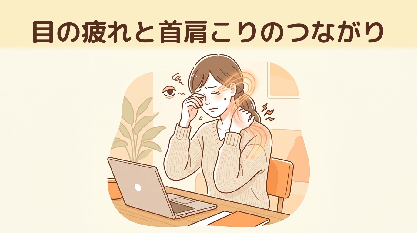 目の疲れと首肩こりのつながり