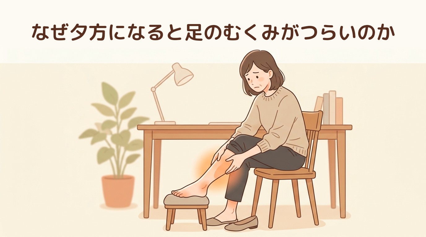 なぜ夕方になると足のむくみがつらいのか