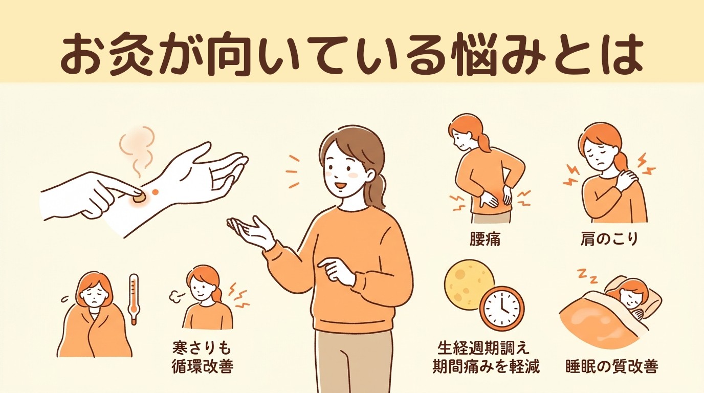 お灸が向いている悩みとは