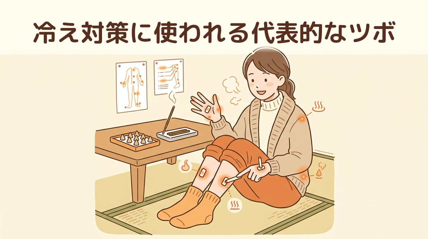 冷え対策に使われる代表的なツボ