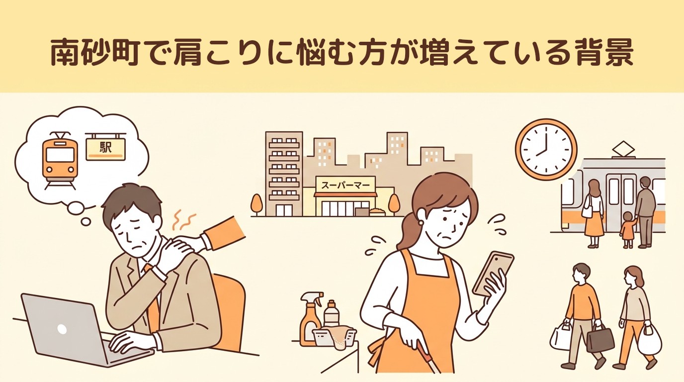 南砂町で肩こりに悩む方が増えている背景