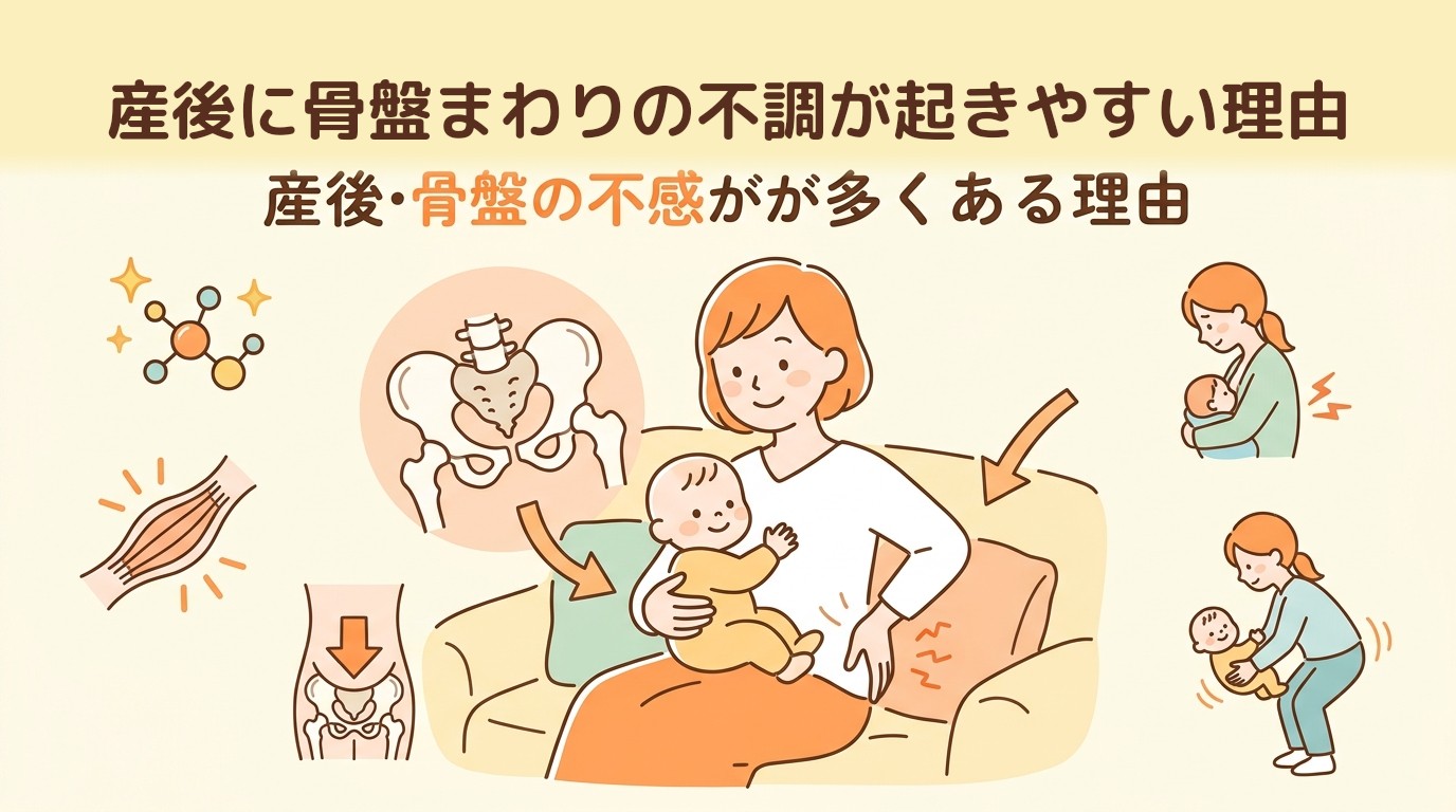 産後に骨盤まわりの不調が起きやすい理由