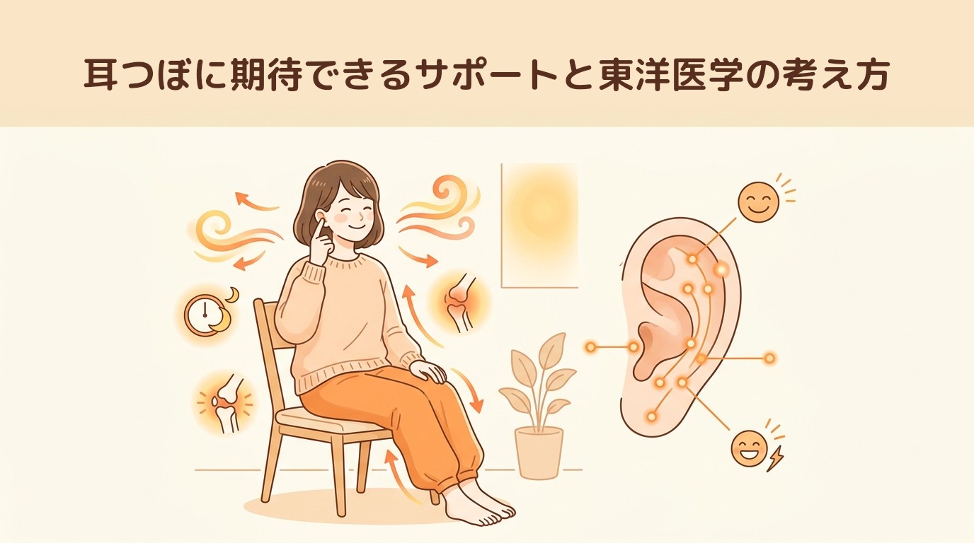 耳つぼに期待できるサポートと東洋医学の考え方