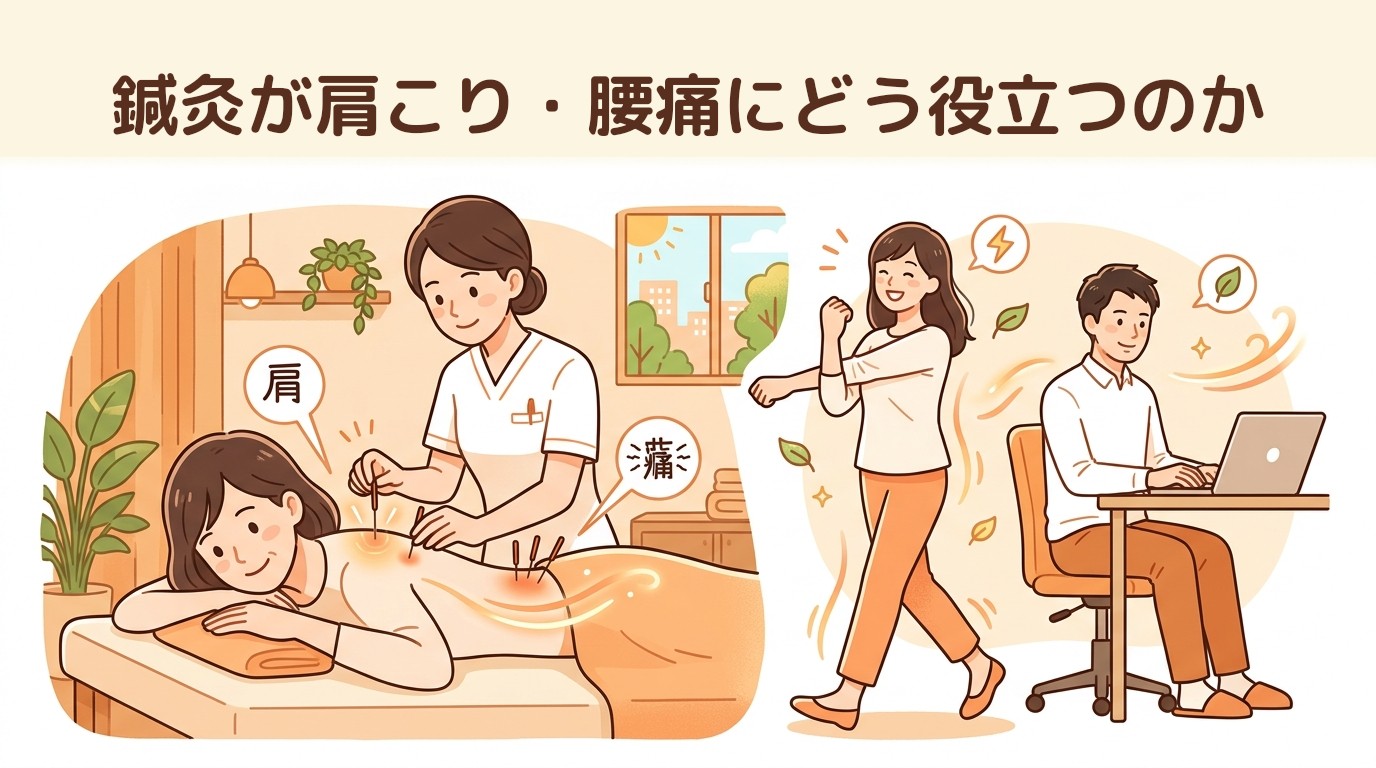 鍼灸が肩こり・腰痛にどう役立つのか