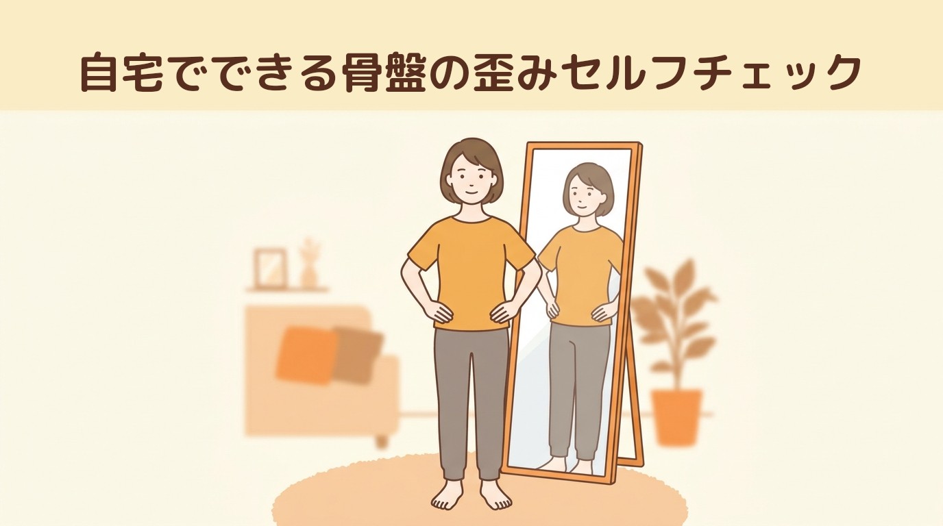 自宅でできる骨盤の歪みセルフチェック