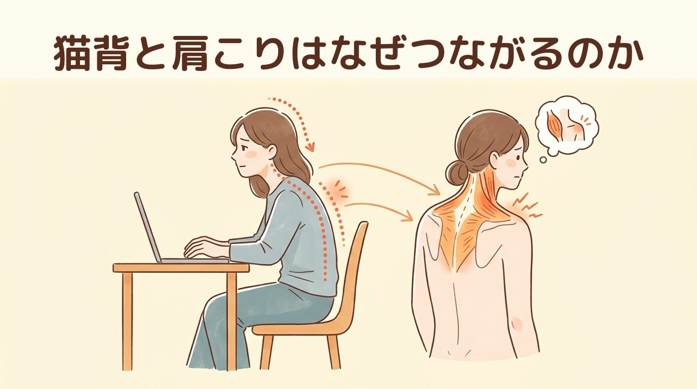 猫背と肩こりはなぜつながるのか