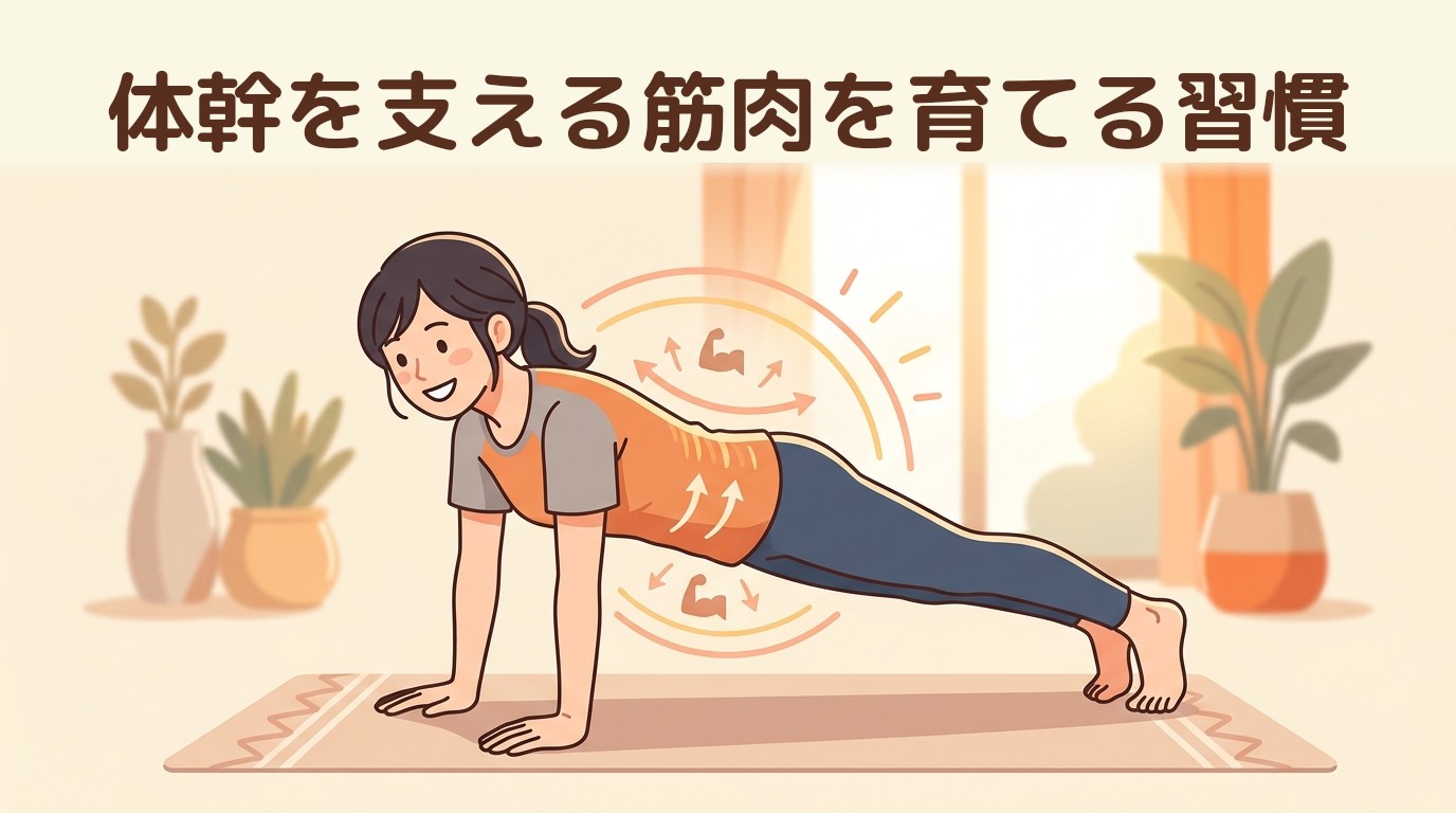 体幹を支える筋肉を育てる習慣