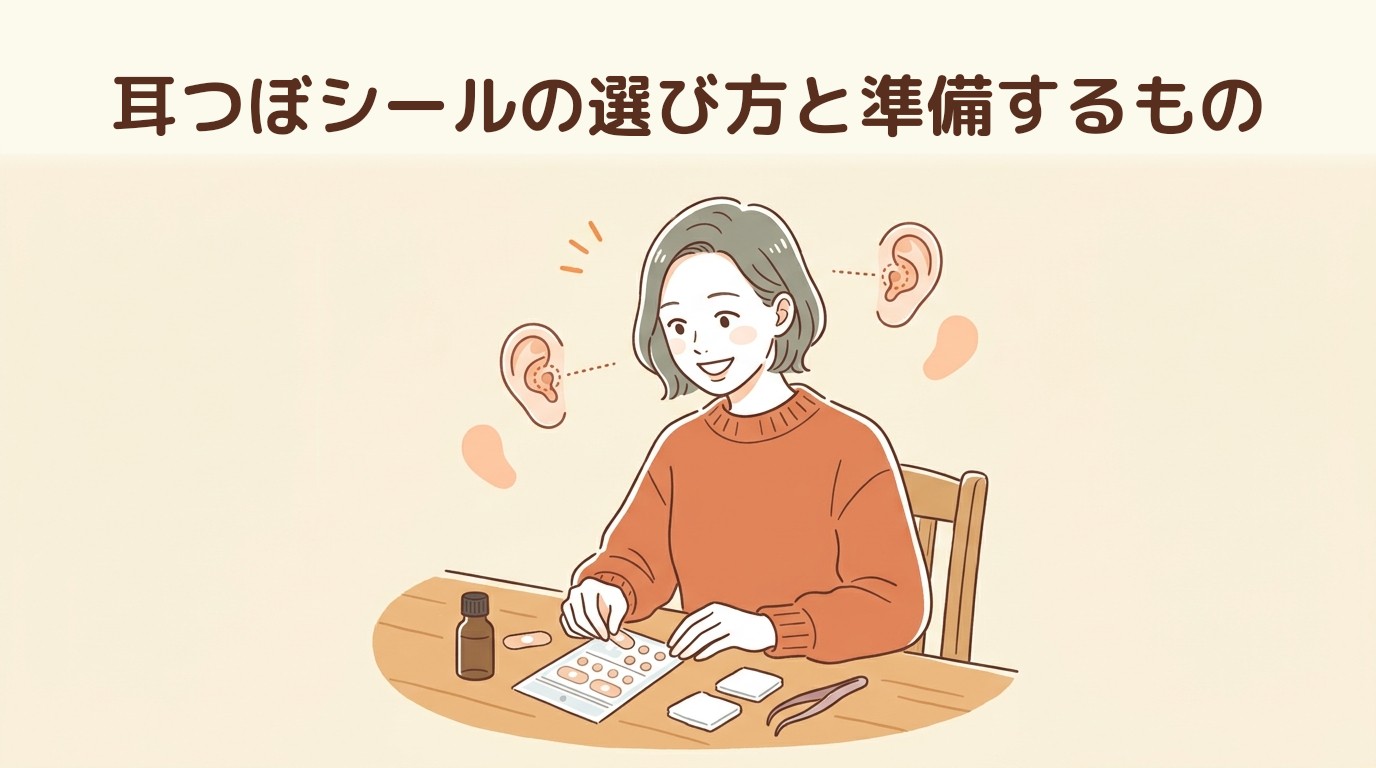 耳つぼシールの選び方と準備するもの