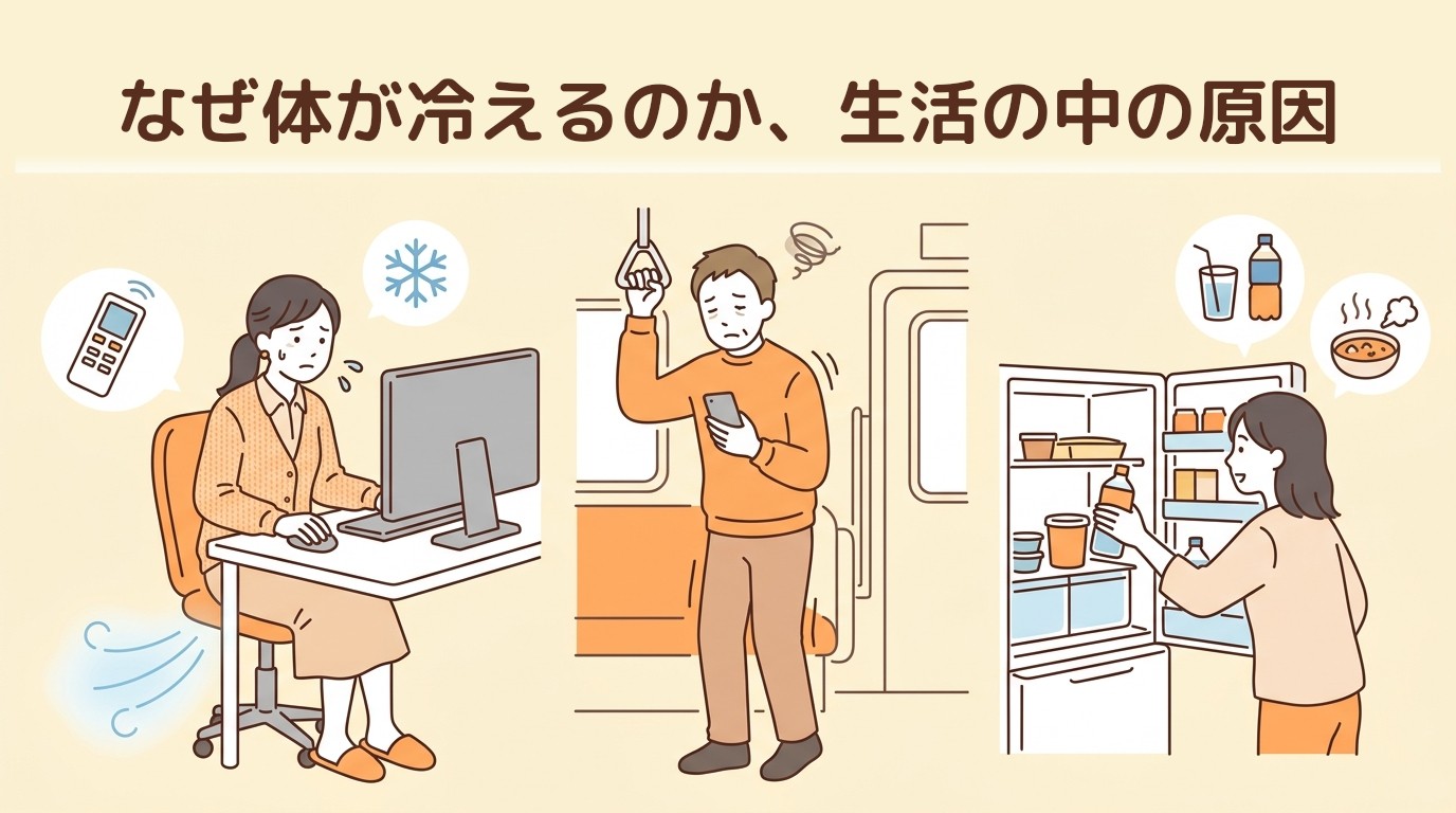 なぜ体が冷えるのか、生活の中の原因