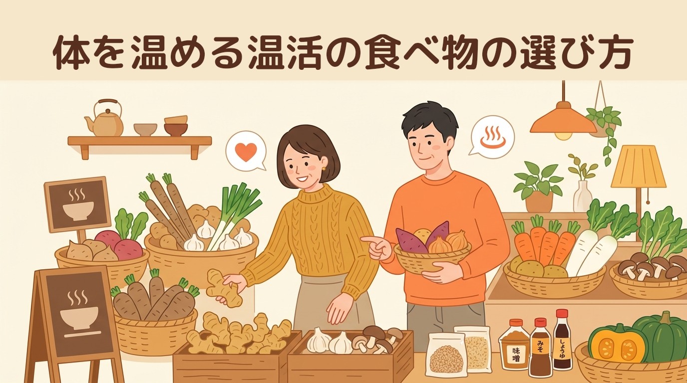 体を温める温活の食べ物の選び方