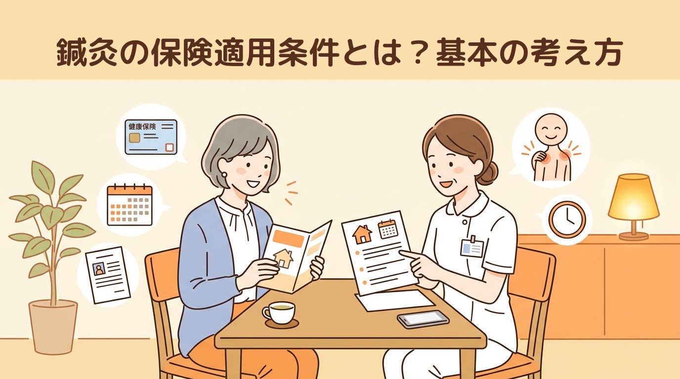 鍼灸の保険適用条件とは?基本の考え方