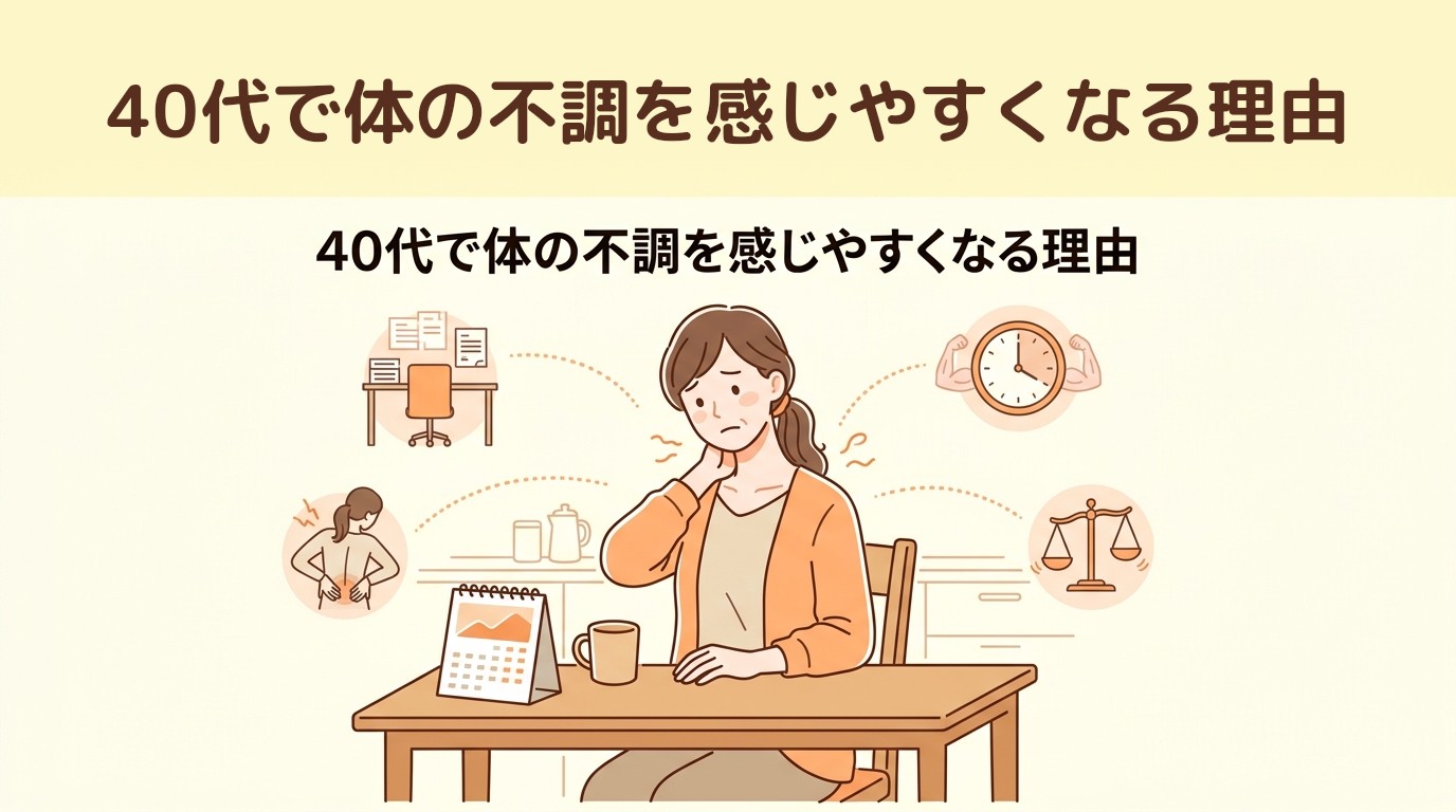40代で体の不調を感じやすくなる理由