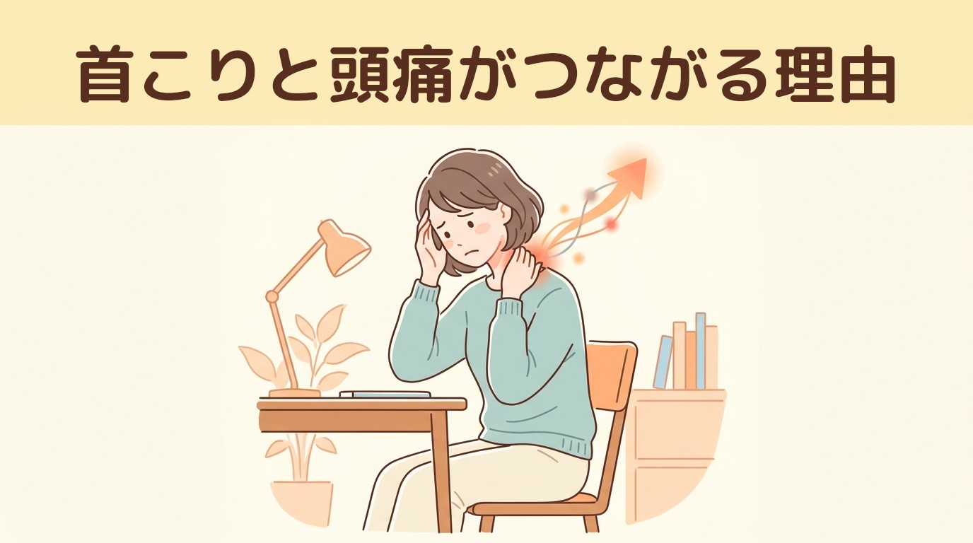 首こりと頭痛がつながる理由
