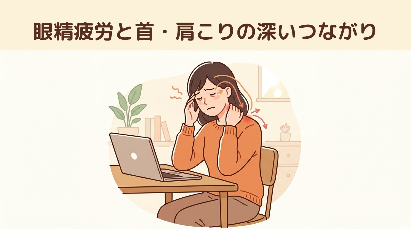 眼精疲労と首・肩こりの深いつながり
