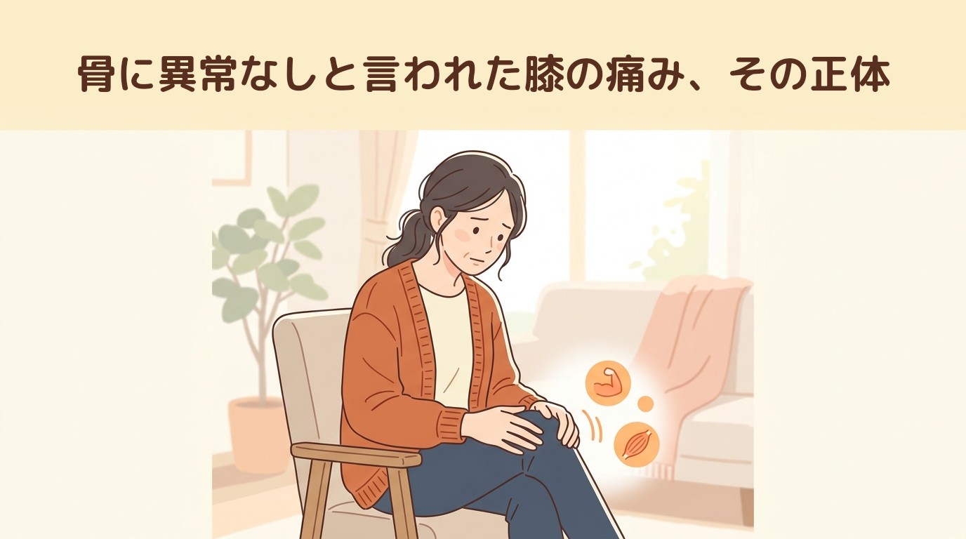 骨に異常なしと言われた膝の痛み、その正体