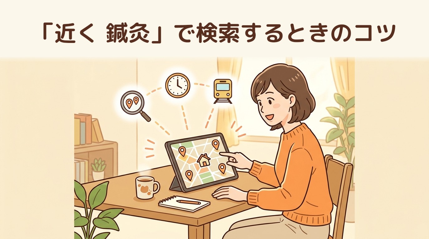 「近く 鍼灸」で検索するときのコツ